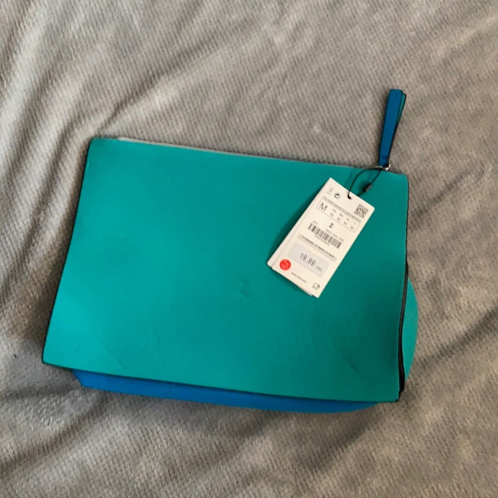 Zara two tone clutch